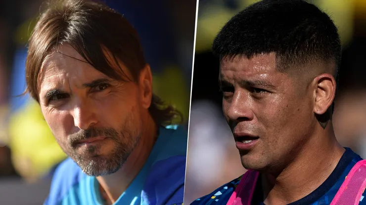 La decisión de Diego Martínez con Marcos Rojo.
