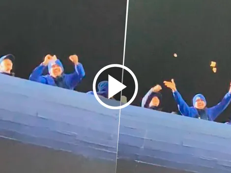 VIDEO | Los gestos provocadores de los hinchas de Cruzeiro a los de Boca en La Bombonera