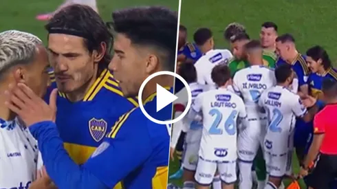 Insólita reacción tras el toque de Pol Fernández.