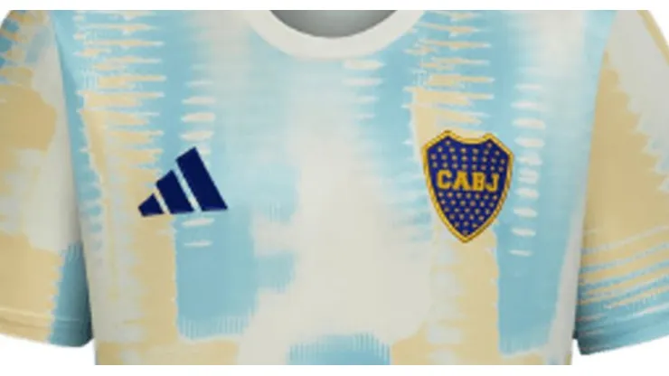 La nueva camiseta prematch de Boca.