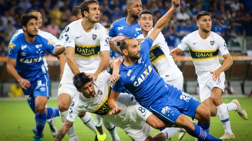 Una postal del último partido de Boca en Belo Horizonte. Foto: Getty