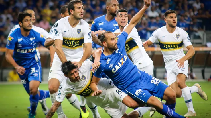Una postal del último partido de Boca en Belo Horizonte. Foto: Getty