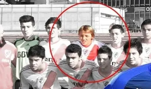 Retegui en las inferiores de River. (TyC Sports).