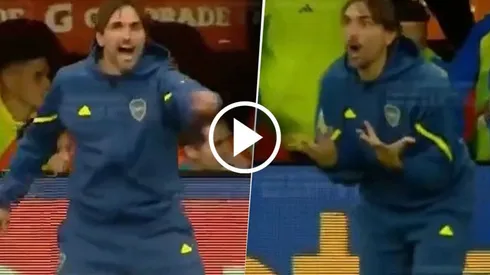 Diego Martínez y su partido en Boca vs. Barracas Central