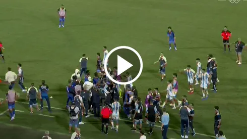 Se generó un tumulto tras una cargada a Equi Fernández.