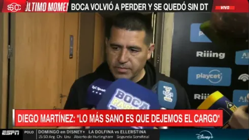 Riquelme rompió el silencio tras la salida de Diego Martínez.