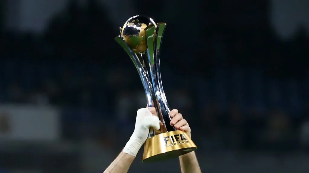 El trofeo del Mundial de Clubes. (Getty)