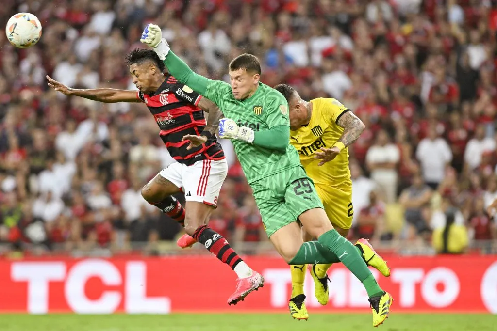 Aguerre, contra Flamengo. (IMAGO)