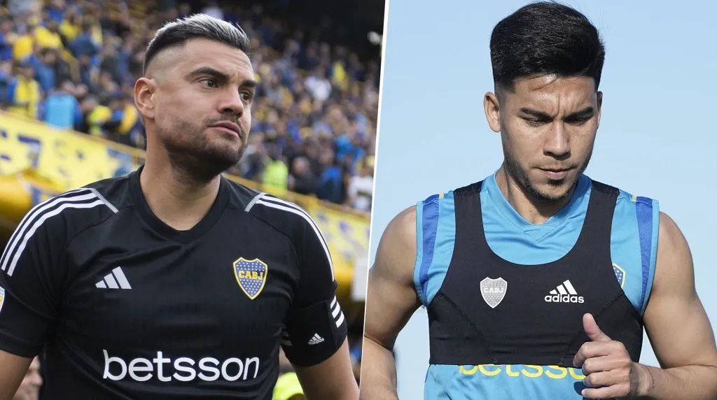 Sergio Romero y Pol Fernández, en Boca. (Imago)