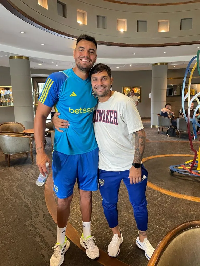 Sebastián, junto a Chiquito Romero.