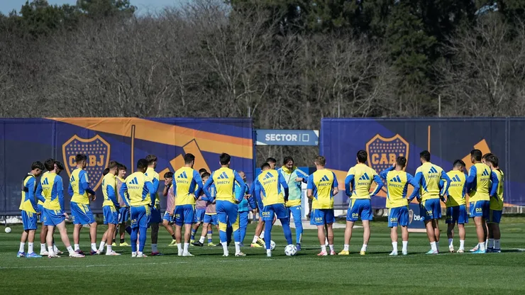 El discurso de Martínez al plantel antes del entrenamiento.
