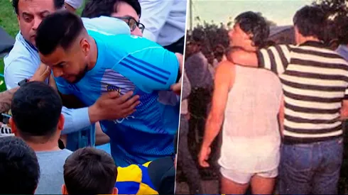 De un lado, Romero; del otro, Centurión. Ambos con problemas con la hinchada de Boca.