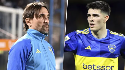 Diego Martínez y Vicente Taborda, ex jugador de Boca