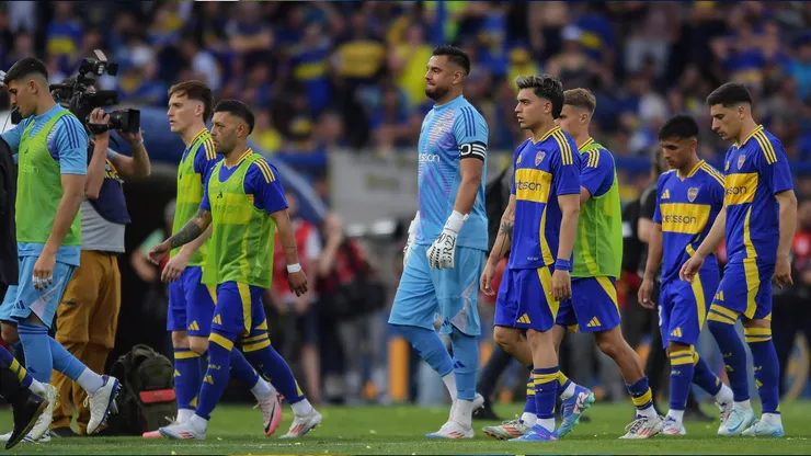 Los jugadores de Boca tras el 0-1 ante River. Foto: Getty.
