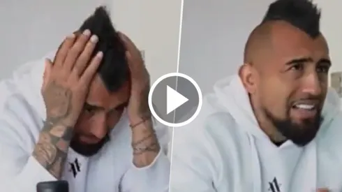 La reacción de Arturo Vidal.