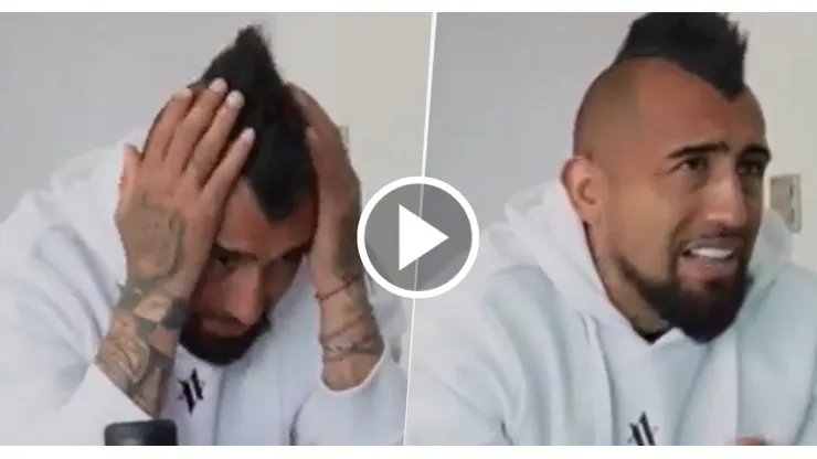 La reacción de Arturo Vidal.