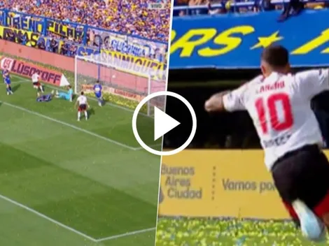 VIDEO | El rebote complicó todo: el gol de Lanzini para River ante Boca en el Superclásico