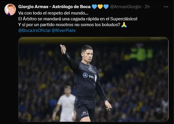 La fuerte predicción de Giorgio Armas. (Captura)