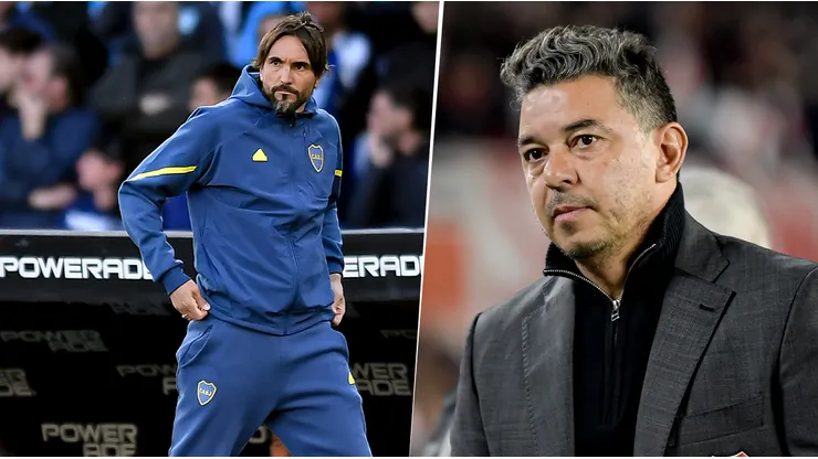 Diego Martínez y Marcelo Gallardo se enfrentarán en el Superclásico del sábado.