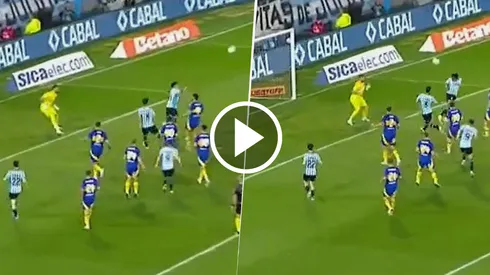 El gol de Racing contra Boca en el segundo tiempo
