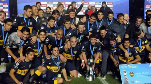 El plantel campeón de la Copa Argentina 2012.