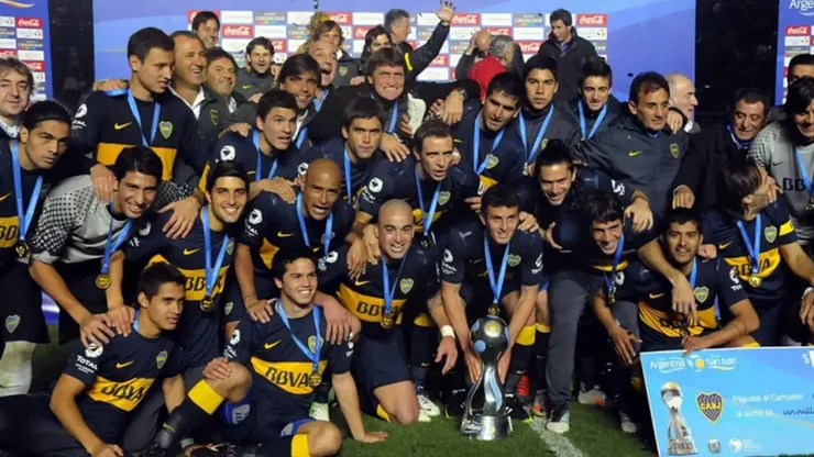 El plantel campeón de la Copa Argentina 2012.