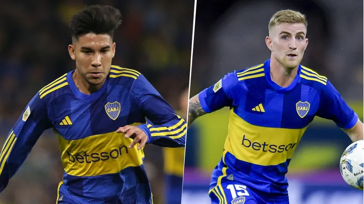 Pol Fernández y Nicolás Valentini en Boca