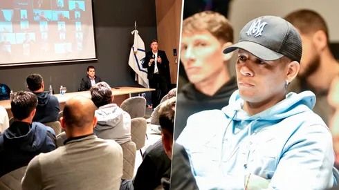 Marcos Rojo asistió a una reunión en la AFA.