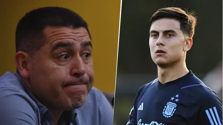 Juan Román Riquelme y Paulo Dybala