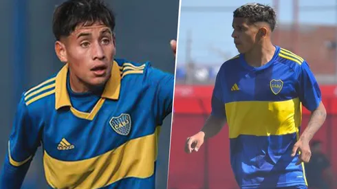 Tomás Aranda y Leonel Flores, los 2 juveniles de Boca que firmaron su primer contrato