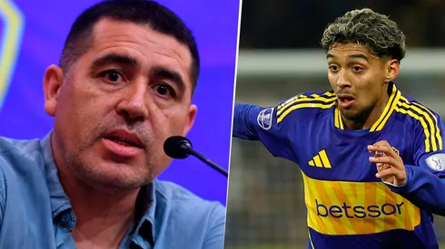 La charla entre Riquelme y Medina.