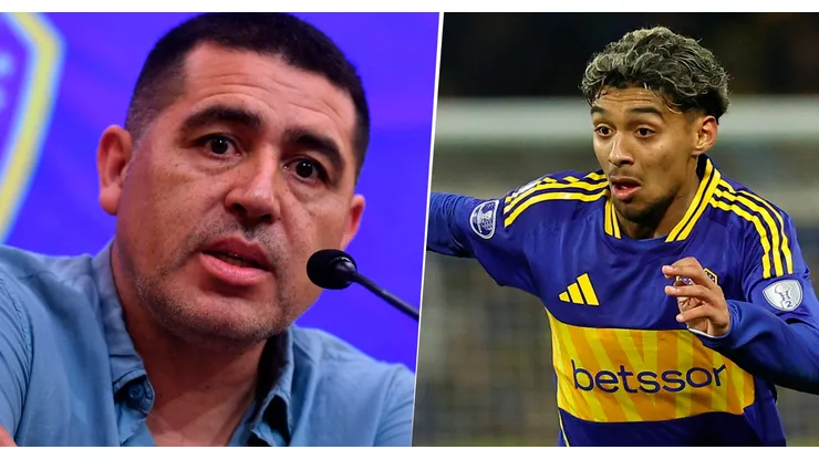 La charla entre Riquelme y Medina.