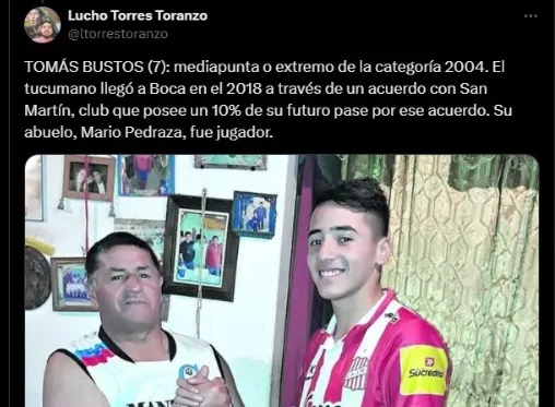Captura: @ltorrestoranzo