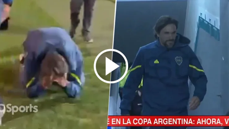 Diego Martínez, al borde de las lágrimas.