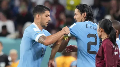 La emotiva despedida de Cavani a Suárez.