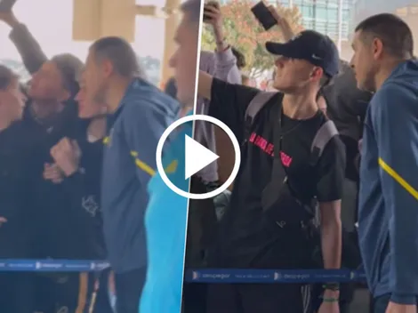 VIDEO | Volvieron de su viaje de egresados y tuvieron un inesperado encuentro con Riquelme en el aeropuerto