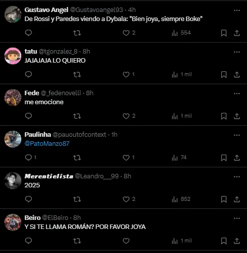 Los hinchas de Boca enloquecieron con la frase de Dybala.