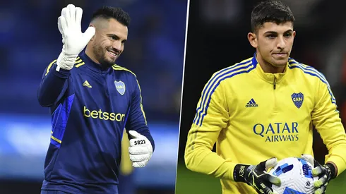 Sergio Romero y Leandro Brey en Boca