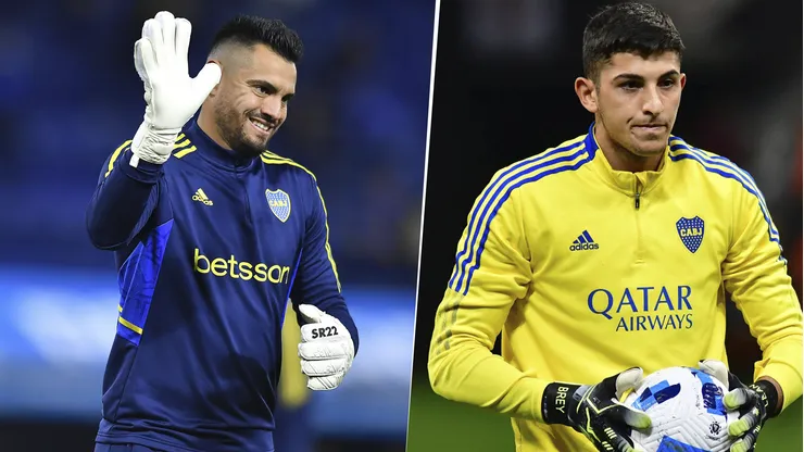 Sergio Romero y Leandro Brey en Boca