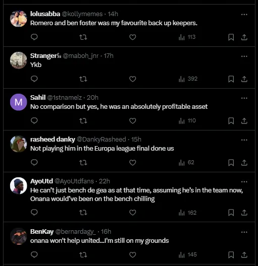 Los hinchas de Manchester United recuerdan a Sergio Romero.