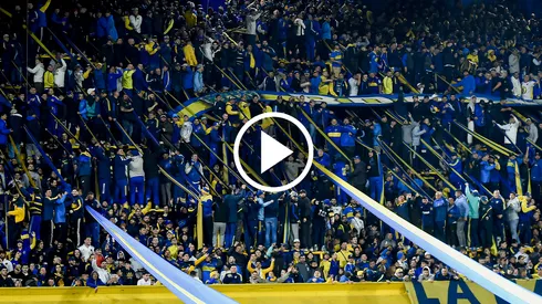 La hinchada de Boca en La Bombonera
