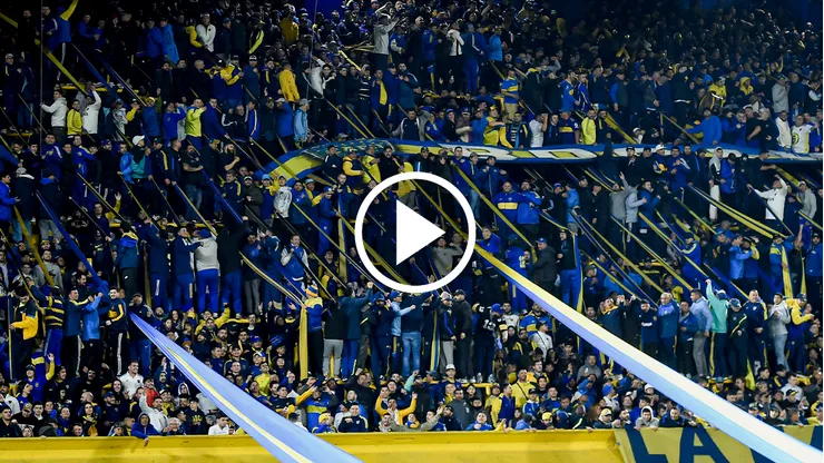 La hinchada de Boca en La Bombonera
