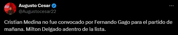 Medina no será convocado en Boca ante Riestra. (Captura)