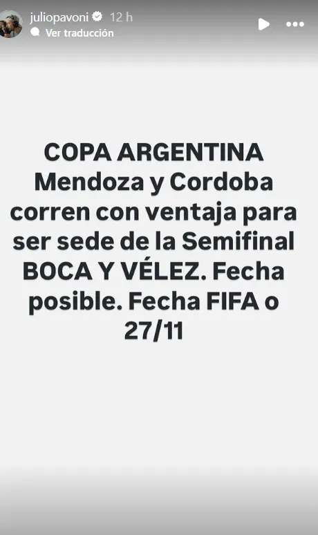 Boca y Vélez se enfrentarán en la semifinal.