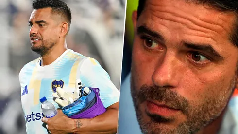 Fernando Gago sacó a Sergio Romero.