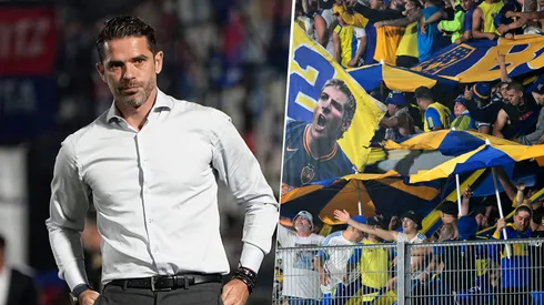 La hinchada de Boca le dedicó una bandera a Gago.