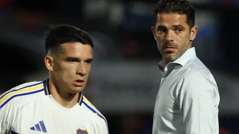 Fernando Gago y Lautaro Blanco en Boca