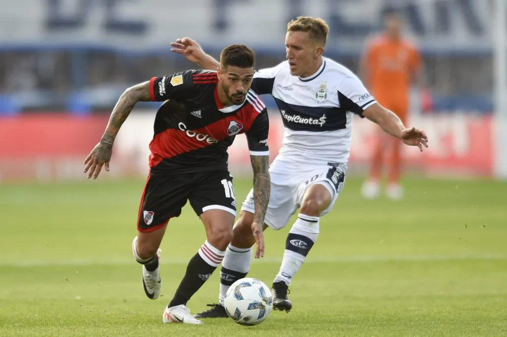 Pablo De Blasis en Gimnasia vs. River (Getty Images)