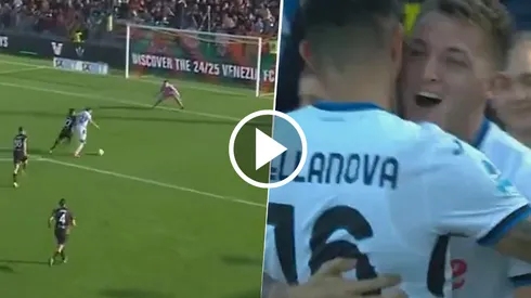 El gol de Mateo Retegui en Atalanta vs Venezia