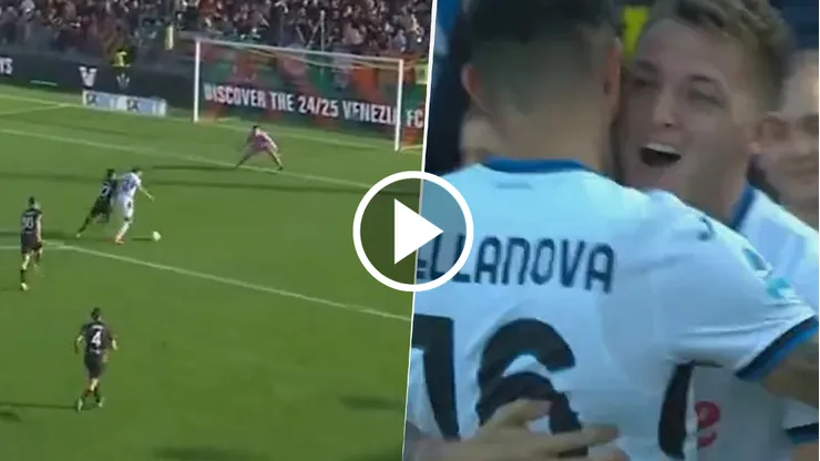 El gol de Mateo Retegui en Atalanta vs Venezia